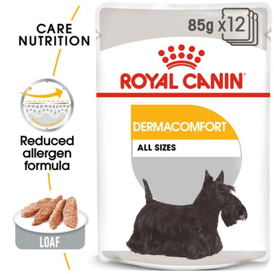 Royal Canin Canine Care Nutrition Dermacomfort (WET FOOD - Pouches) 12 x 85g