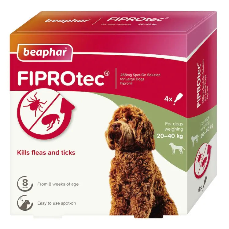Beaphar Fiprotec for Large Dog - 4 Pipettes