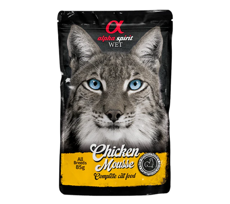 Alpha Spirit Chicken Mousse for Cats Pouches Cat Wet Food