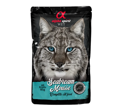 Alpha Spirit Seabream Mousse for Cats Pouches
