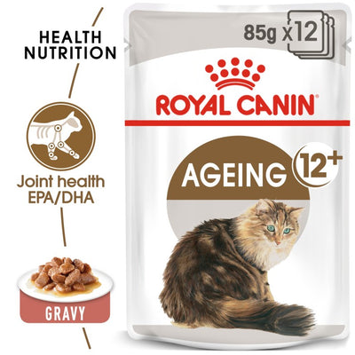 Royal Canin  Feline Health Nutrition Ageing  Jelly (WET FOOD - Pouches) 12 x 85g