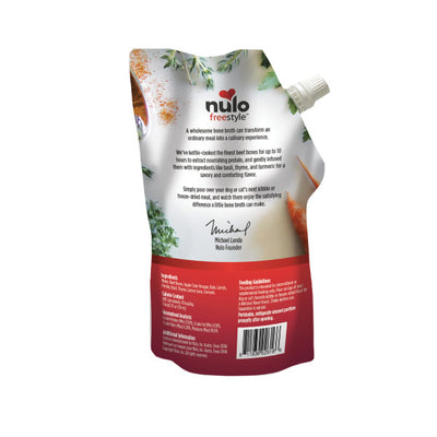 Nulo FreeStyle Dog Cat Beef Bone Broth 20 fl oz Pouch