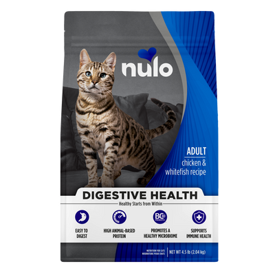 Nulo Digestive Health Adult Cat Chicken & Whitefish 2KG Bag