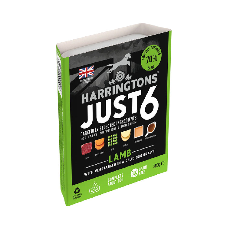 Harringtons Just 6 Lamb Grain Free Adult Wet Dog Food 380g
