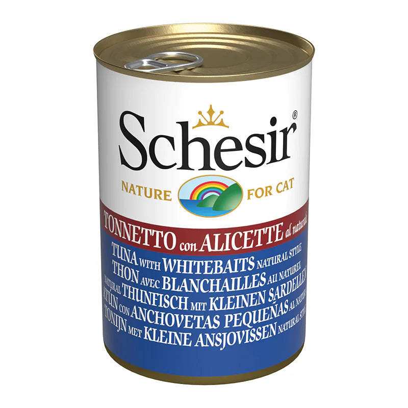 Schesir Cat Can-Wet Food Tuna with Whitebaits - 
