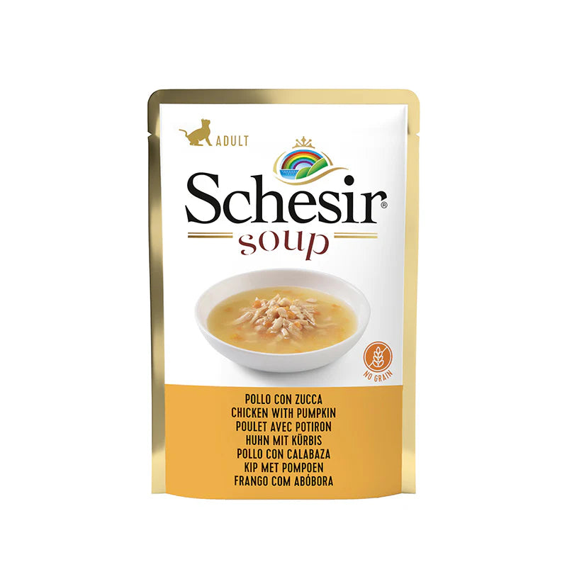 Schesir Cat Wet Soup-Chicken with Pumpkin[Weight - 85g] 
