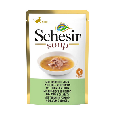 Schesir Cat Wet Soup-With Wild Tuna and Pumpkin[Weight - 85g] 