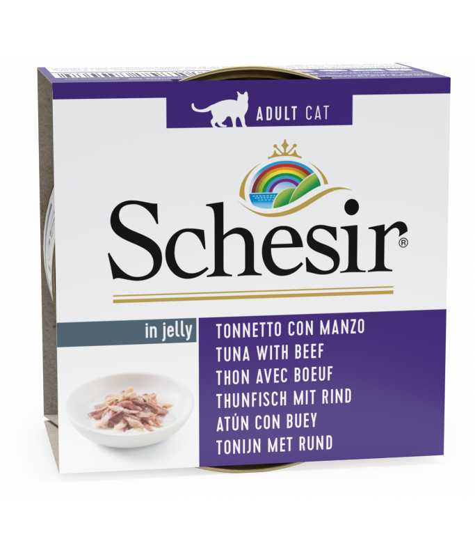Schesir Cat Wet Food-Tuna With Beef Fillets 