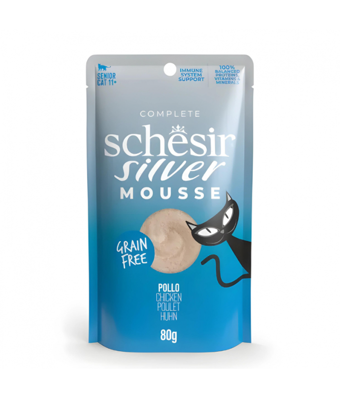 Schesir Silver Mousse Senior Cat - Chicken 80g 