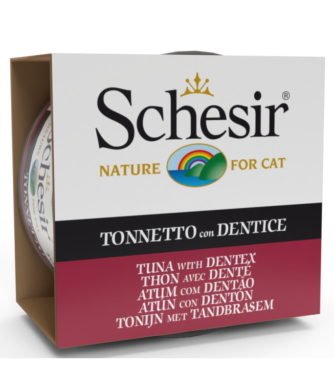Schesir Cat Wet Food-Tuna With Dentex 