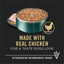 Pro Plan Puppy Small Breed Chicken & Brown Rice Entrée Wet Dog Food - 156g x 24