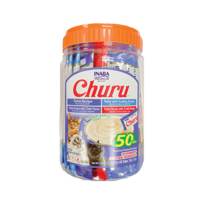 Inaba Churu Tuna & Seafood Varieties - 50 Tubes