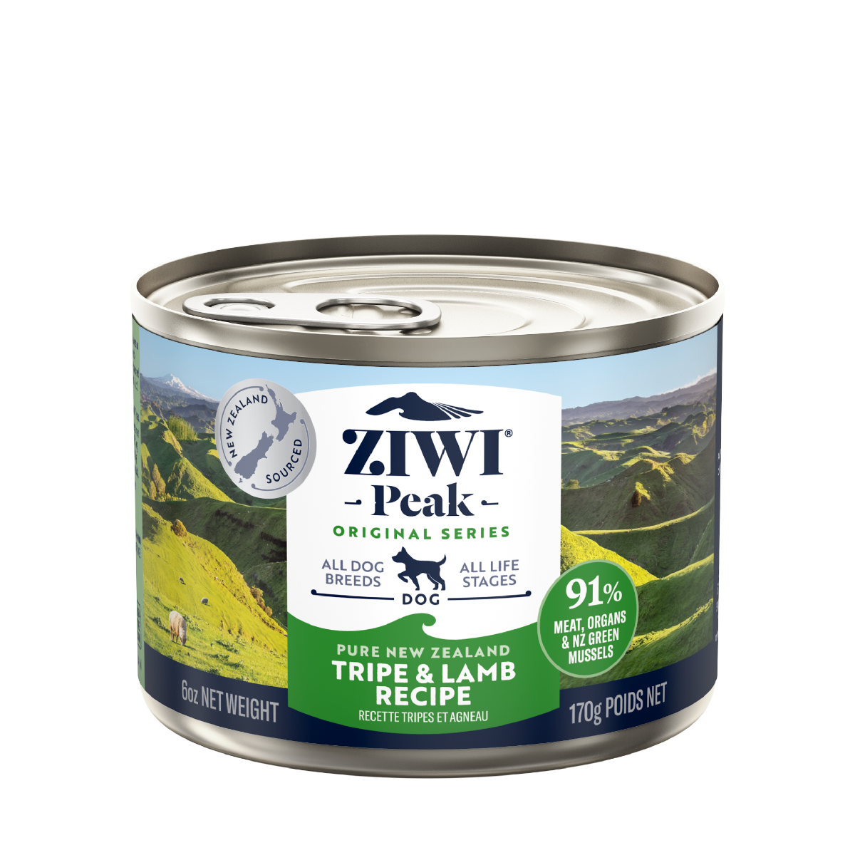 ZIWI Peak Tripe & Lamb Recipe Wet Dog Food 170G/NA