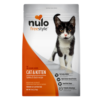 Nulo FreeStyle Cat & Kitten Grain-Free Turkey & Duck 2.27KG Bag
