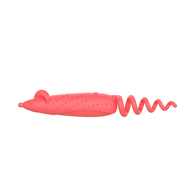 GiGwi Roll Tailed Mouse - Red