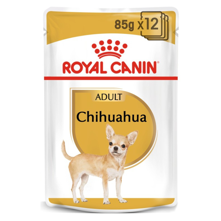 Royal Canin Chihuahua Adult Wet Food 12x85g Pouches available at PetCentral UAE