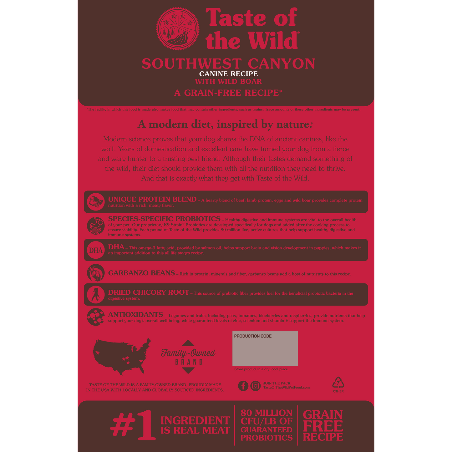 Taste Of Wild Southwest Canyon Canine Recipe with Wild Boar