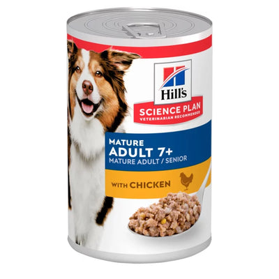 Hill's Science Plan Mature Adult 7+ Dog Food with Chicken - 12x370g