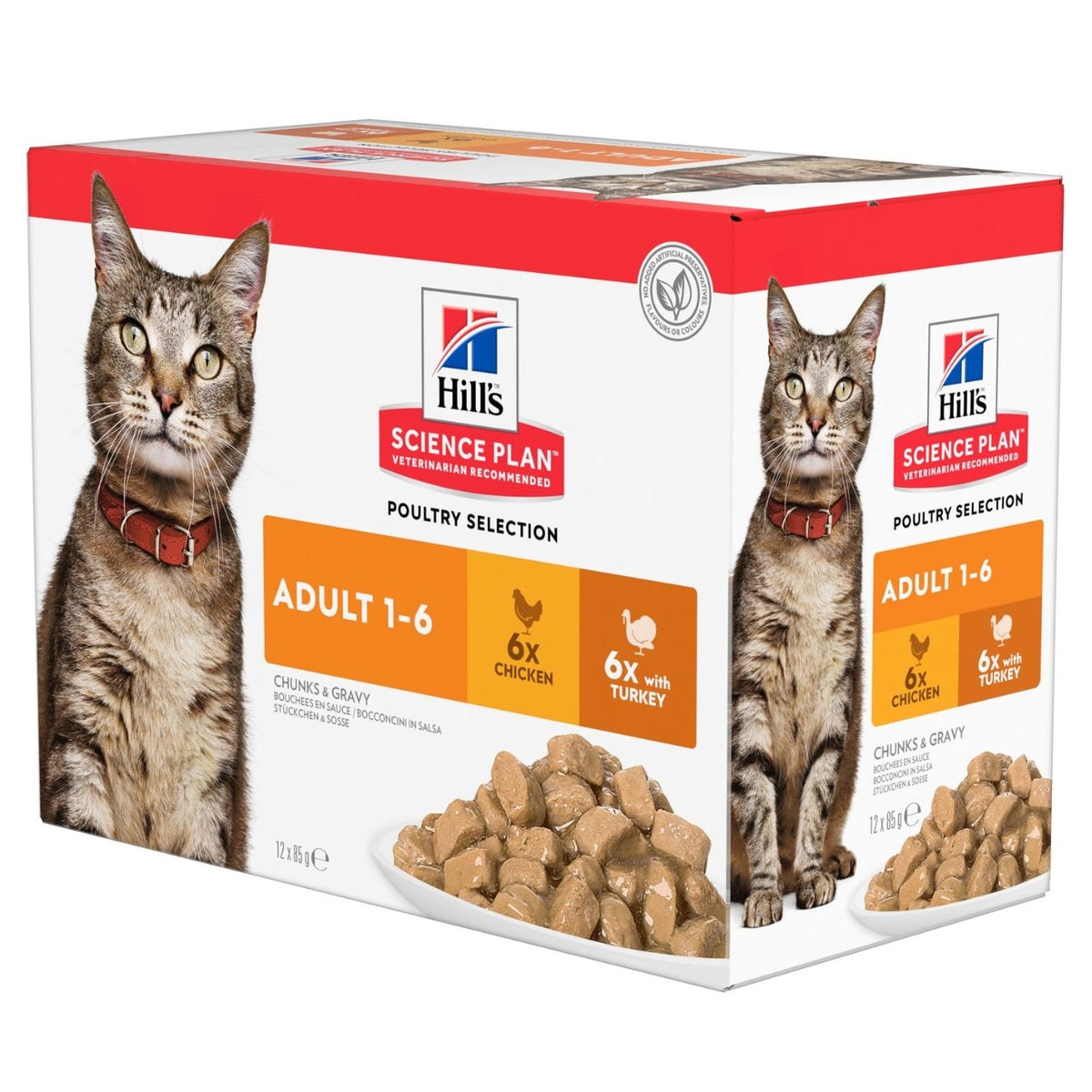 Hill’s Science Plan Adult Cat Wet Food Multipack (Chicken, Turkey) Pouch