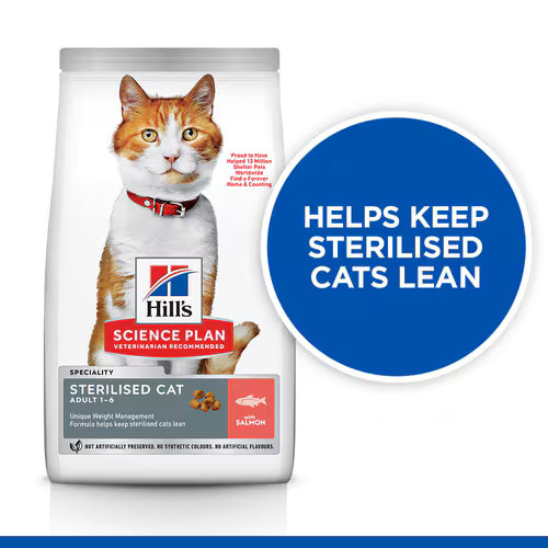 Hill's Science Plan Sterilised  Adult Cat Food with Salmon