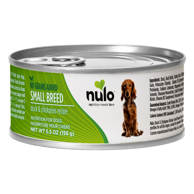 Nulo Small Breed Dog Grain-Free Duck & Chickpeas 156g Can