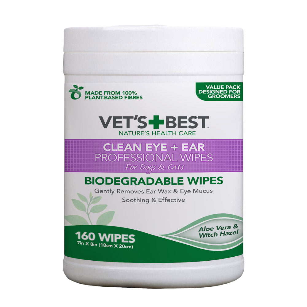 Vet’s Best Ear &amp; Eye Wipes – 160 Pack