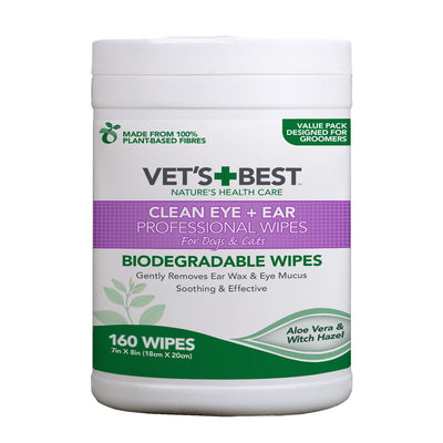 Vet’s Best Ear &amp; Eye Wipes – 160 Pack